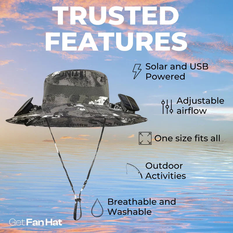 Buy 1, Get 2nd 50% Off / Solar-powered hat with fan
