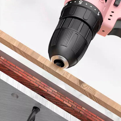 Pink Cordless Drill Driver Set