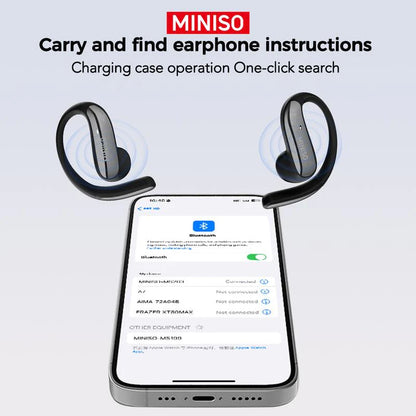 Wireless Bluetooth Translator Earphones, Featuring a Color Touchscreen, Ergonomic Design, 40-Hour Battery Life