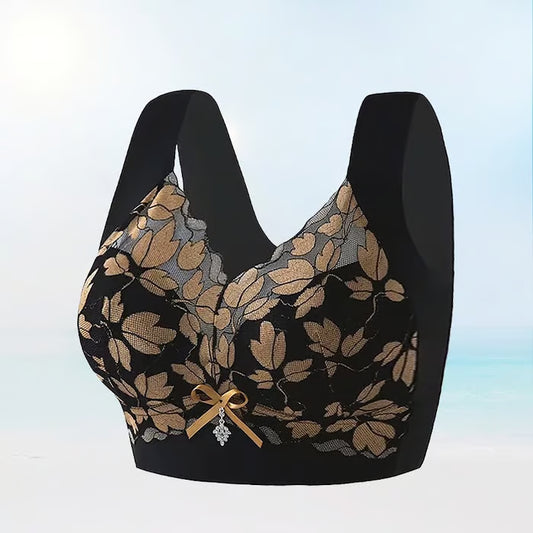 Elastic non-wired bra