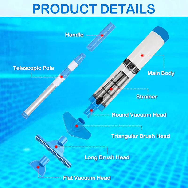 3 in 1CordlessRechargeable PoolVacuum Cleaner